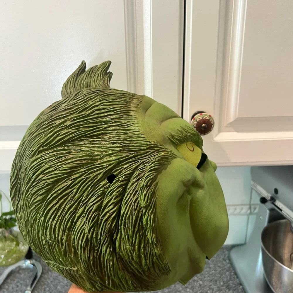 THE GRINCH MASK TM 1997 Costume Dr Seuss Enterprises Halloween Christmas VTG
